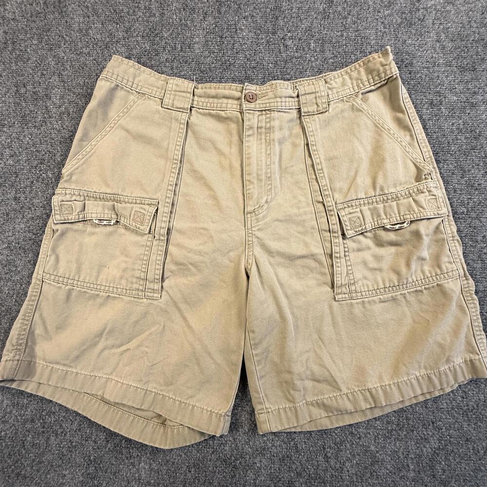 L.L. Bean Comfort Waist Khaki‎ Cargo Shorts 36W #1778
